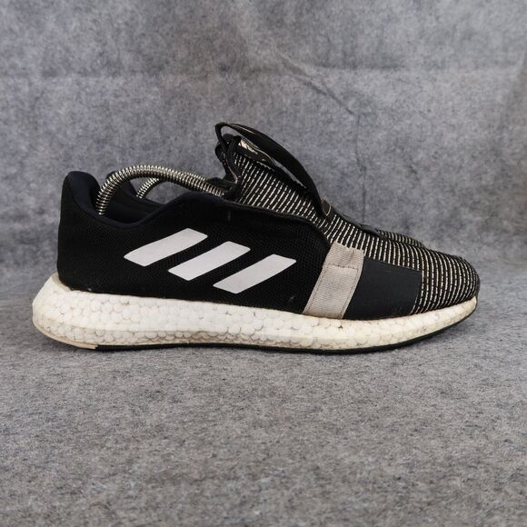 Adidas Shoes Men 8 Athletic Trainer SenseBoost Running Sport Active Casual Black - Picture 2 of 16